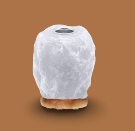 Himalayan Salt Snow White Aroma Therapy Lamp Natural Shape