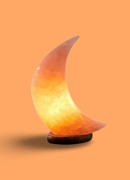 Himalayan Salt Lamp Half Moon Shape