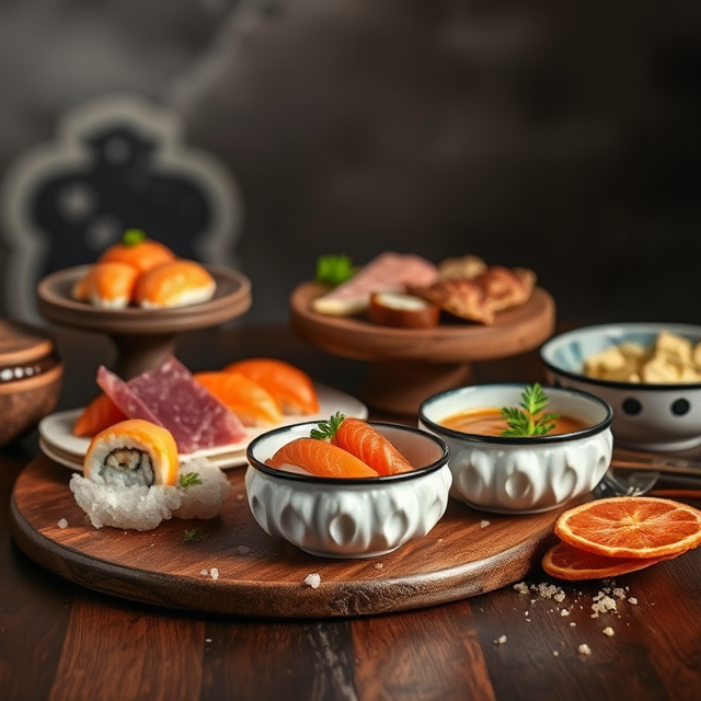 Sushi and Charcuterie Display