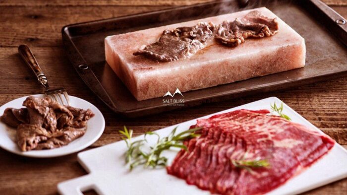 Himalayan salt cooking plate showcase