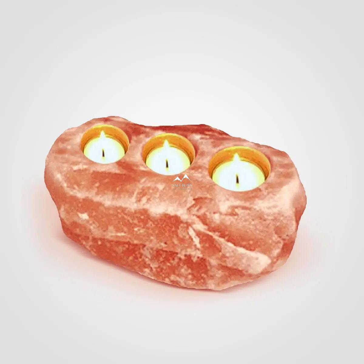 Tea light natural with 3 holes