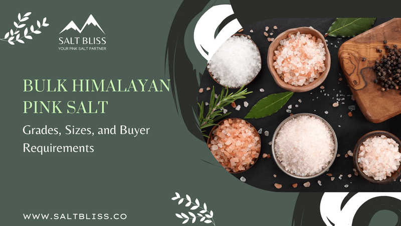 Bulk Himalayan Pink Salt sizes guide